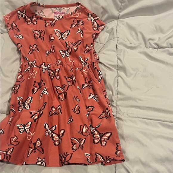 Epic Threads Butterfly Print Dress in Coral - Picture 1 of 5